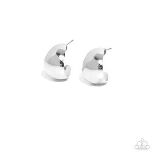 Suddenly Shiny - Silver Hoop Earrings